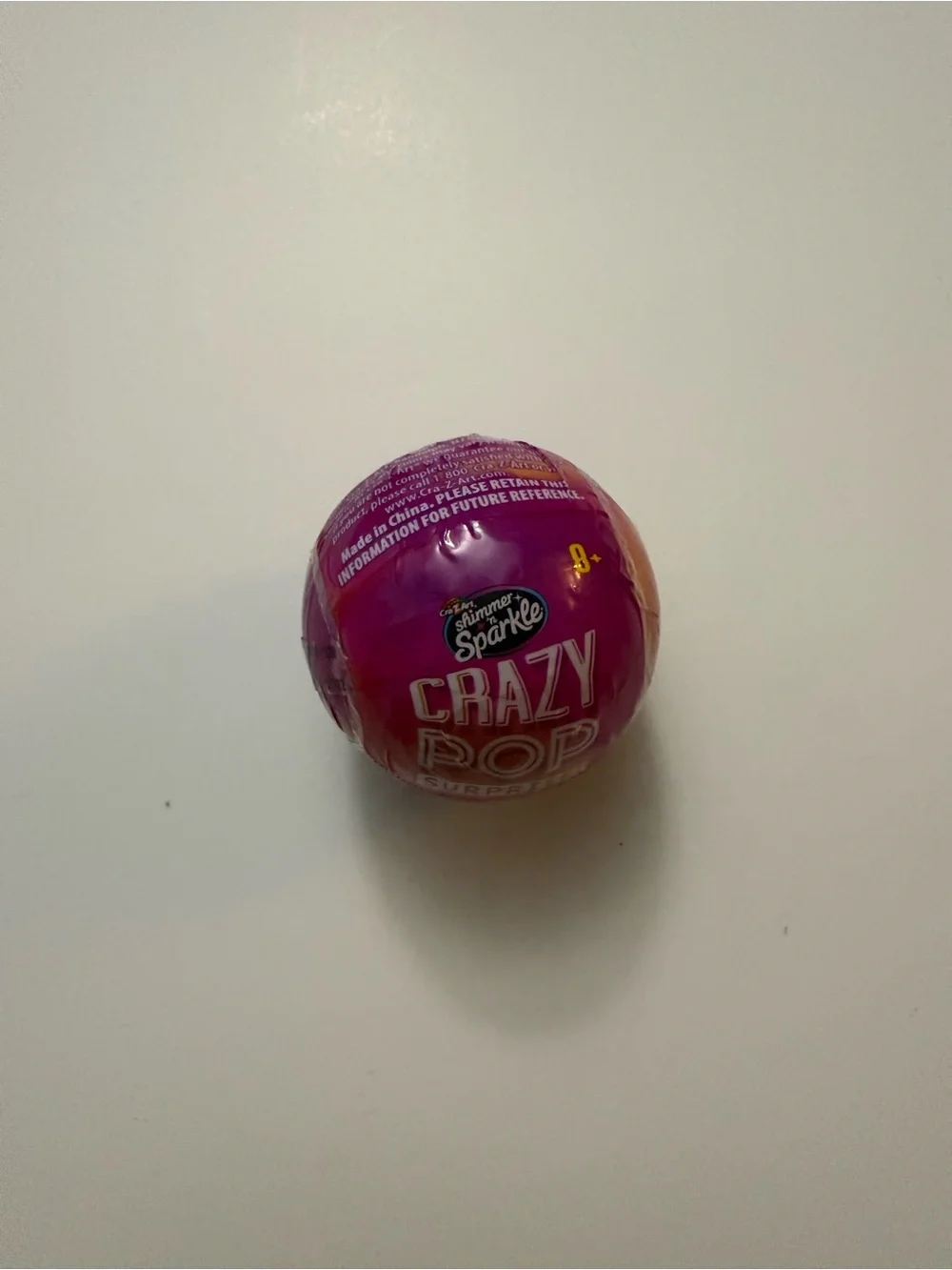 Cra-Z-Art Crazy Pop Surprise! Shimmer 'n Sparkle Party Ball - Pink